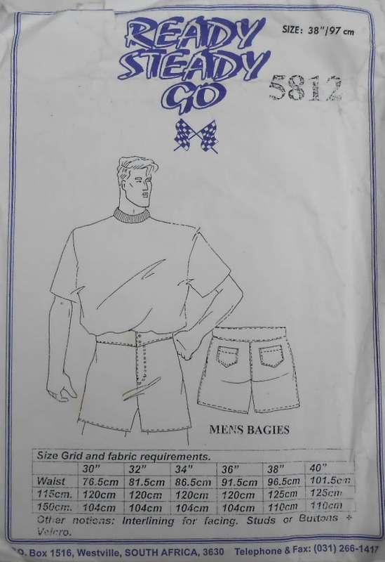 READY-STEADY-GO  5812  MENS BAGGIES  SIZE 38-97 CM