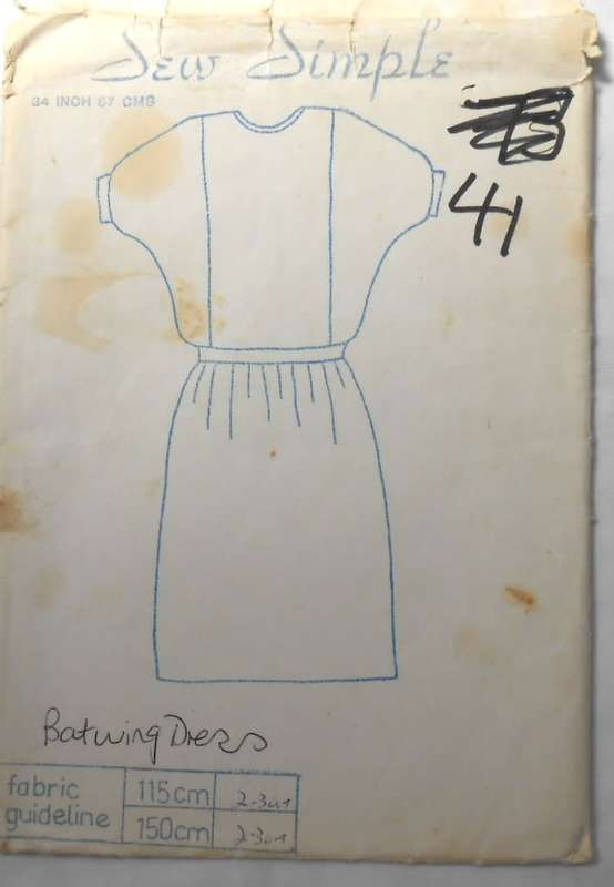 SEW SIMPLE 41 - BOX SLEEVE DRESS SIZE 34 - 87 CM