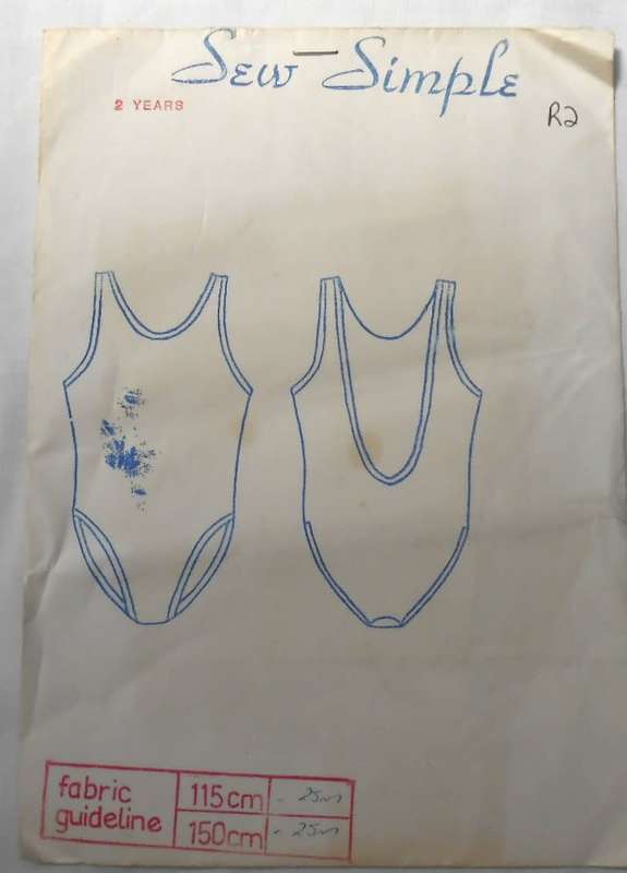 SEW SIMPLE 51 -FULL COSTUME SIZE 2 YEARS