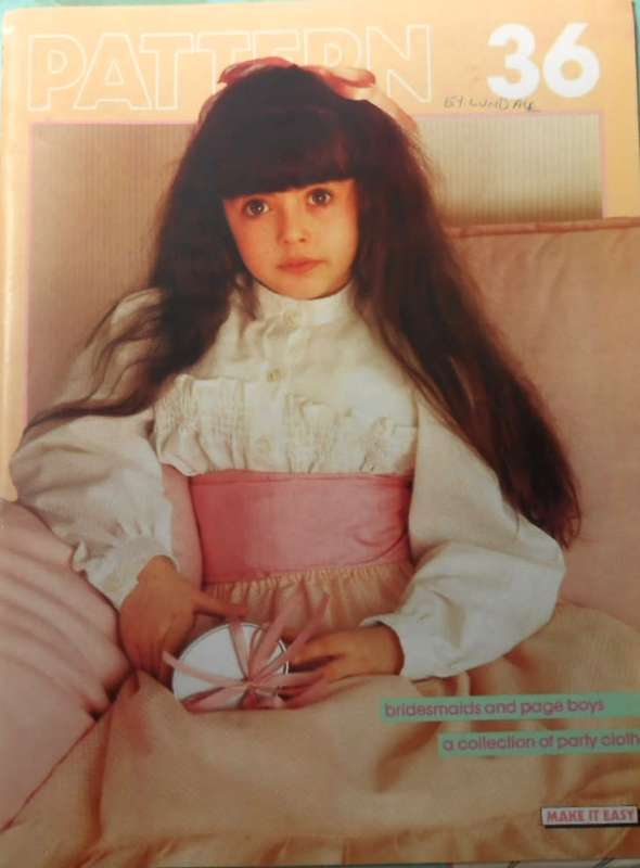MAKE IT EASY PATTERN NUMBER  36 -PARTY POPPETS-MACHINE SMOCKED DRESS+ HEAD-DRESS COMPLETE-UNCUT