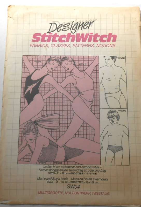 STITCHWITCH SW04 LADIES HIGH CUT SWIMWEAR AND AEROBICS WEAR SIZE 71 - 97 CM