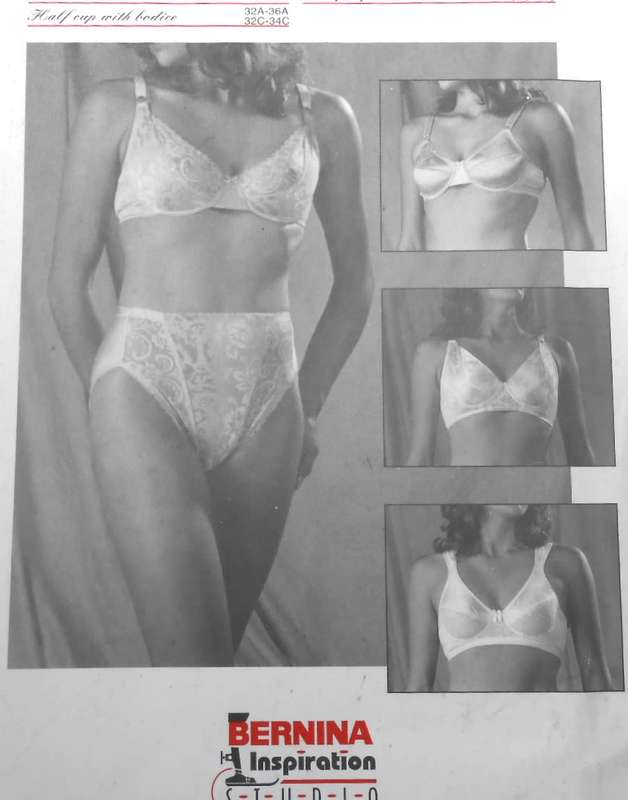 BERNINA BRIEF ESSENTIAL 8001 BRAS FROM SIZE 32 A - 40 D - COMPLETE & UNCUT