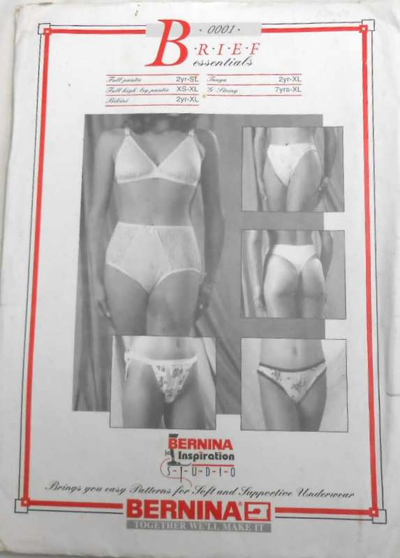 BERNINA BRIEF ESSENTIAL 0001 PANTIES FROM SIZE 2 YEARS TO XL- COMPLETE & UNCUT