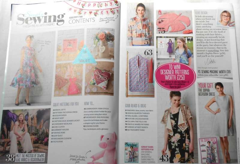 SIMPLY SEWING -UK MAGAZINE ISSUE 42 - 100 PAGES