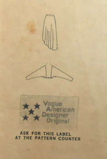 VOGUE 2075 EVENING TOP & SKIRT SIZE 10 COMPLETE-ZIPLOC