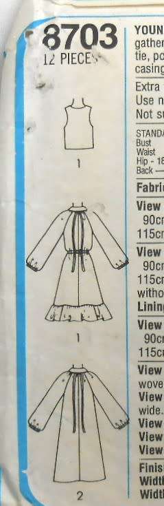 SIMPLICITY 8703 GIRLS PULLOVER DRESS & LINED WAISTCOAT SIZE 5/6+7/8 YEARS COMPLETE