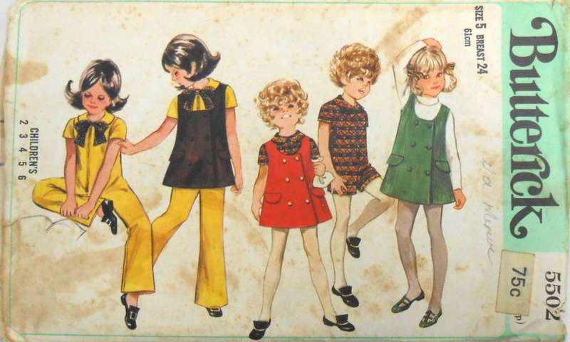 BUTTERICK 5502 GIRLS PINAFORE & JUMPSUIT SIZE 3 YEARS BREAST 24 COMPLETE
