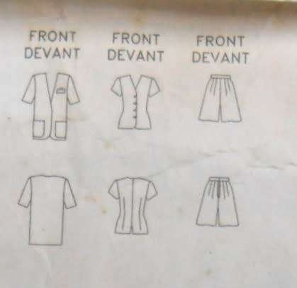 BUTTERICK 5529 JACKET-TOP--SHORTS SIZE 8-10-12 COMPLETE