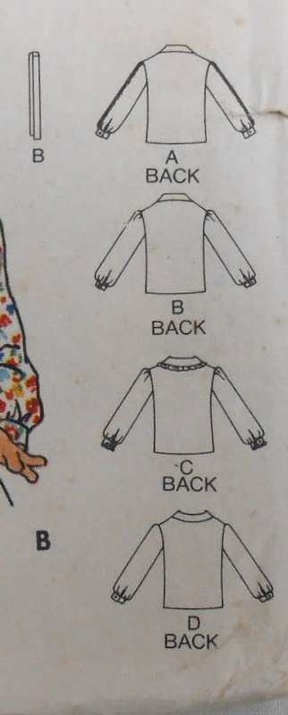 BUTTERICK 5688 GIRLS BLOUSES SIZE 4 YEARS  COMPLETE-UNCUT-F/FOLDED