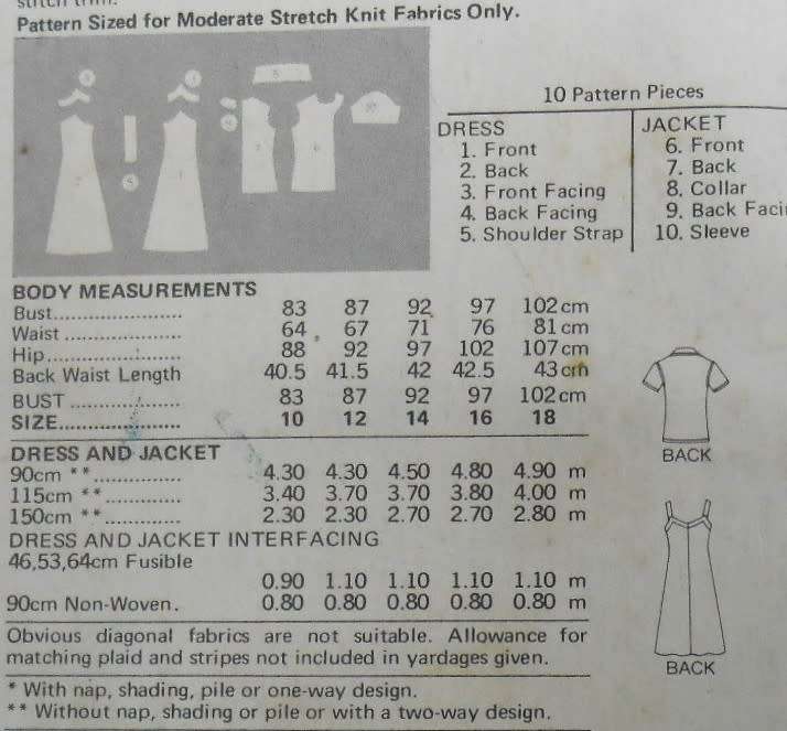 BUTTERICK 5767 DRESS & JACKET SIZE 18 COMPLETE-UNCUT-F/FOLDED