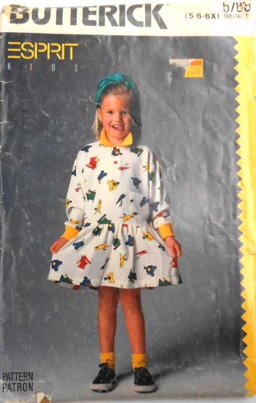 BUTTERICK 5789 GIRL,S PULLOVER DRESS SIZE 5-6-6X YEARS COMPLETE