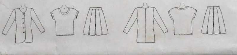 McCALLS 6091 UNLINED JACKET & SKIRT SIZE 6-8-10-12 - NO TOP PATTERN SUPPLIED