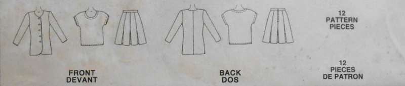 McCALLS 6091 UNLINED JACKET-TOP-SKIRT SIZE 10-12-14-16 -COMPLETE-UNCUT-F/FOLDED