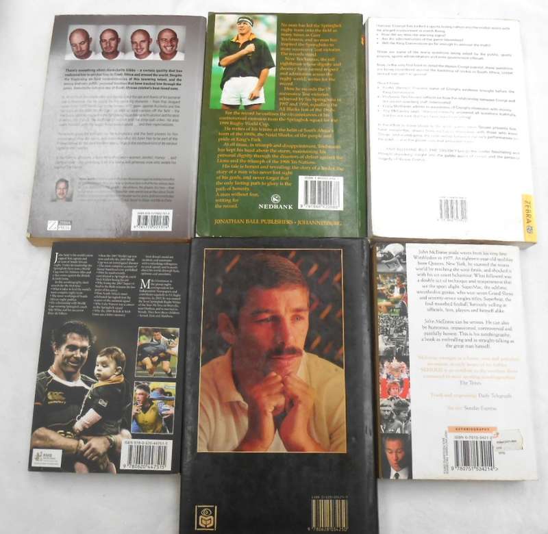 SIX DIFFERENT SPORTS  AUTOBIOGRAPHIES  - ONE PRICE FOR ALL SIX TITLES