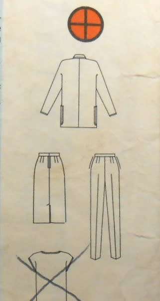 BUTTERICK 3633 JACKET-SKIRT-TOP SIZE 8-10-12 - NO PANTS PATTERN SUPPLIED-ZIPLOC