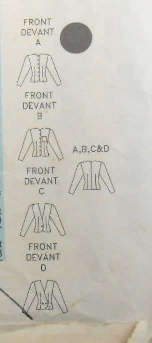 BUTTERICK 4291 SET OF JACKETS SIZE 6-8-10-COMPLETE-CUT TO SIZE 10