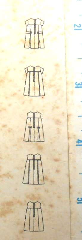 BUTTERICK 4848 GIRLS ONE PIECE DRESS SIZE 3 YEARS BREAST 22-COMPLETE