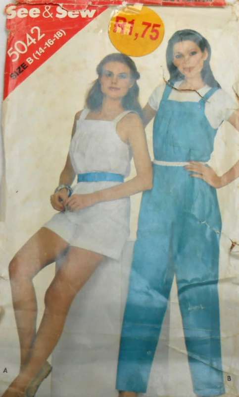 BUTTERICK  5042 JUMPSUIT SIZE 14-16-18 COMPLETE - CUT TO 18