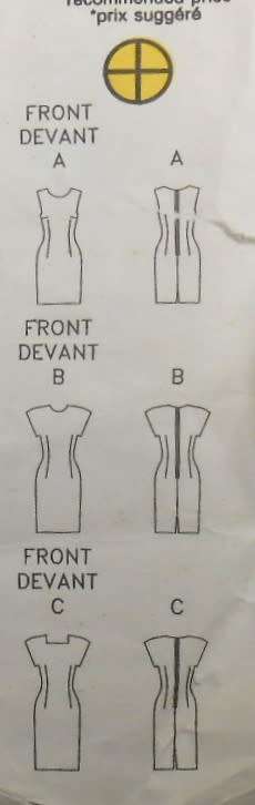 BUTTERICK 5493 TAPERED DRESS (FITTED THRU HIPS) SIZE 14-16-18 COMPLETE-SEE LISTING