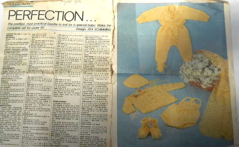 PERFECTION...BEAUTIFUL LAYETTE TO FIT 1 - 4 YEARS- ZITA SCHIMMING FAIR LADY SEPTEMBER 1984