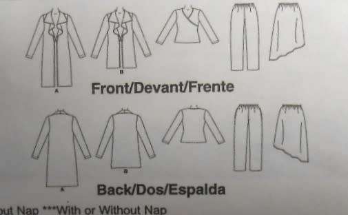 McCALLS M4665 UNLINED JACKET-TOP-PANTS-SKIRT SIZE XS-M (4-14) COMPLETE-ONLY PANTS-CUT-ZIPLOC