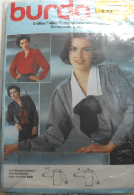 BURDA 6771 BLOUSE SIZE 12-44 - COMPLETE