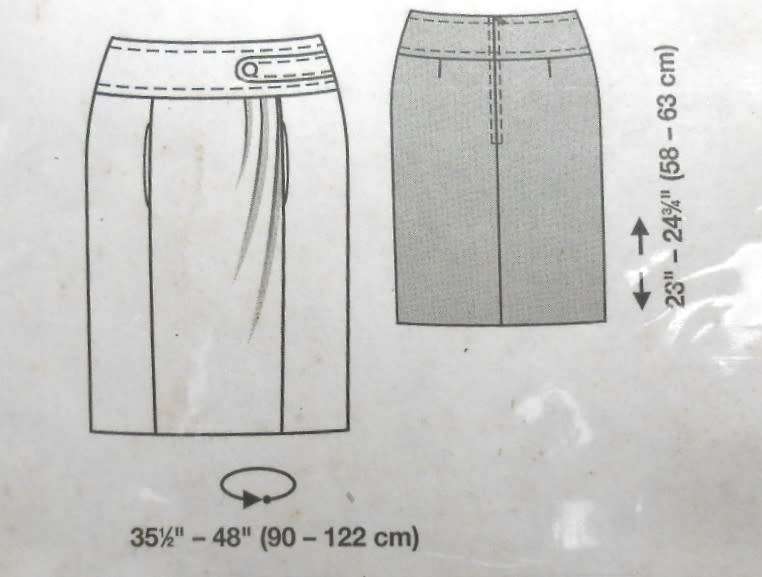 BURDA 7945 SET OF SKIRTS SIZE 10-24- COMPLETE-UNCUT-F/FOLDED