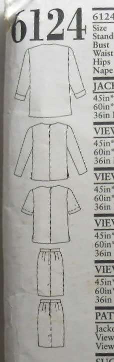 NEW LOOK PATTERNS 6124 JACKET-TOP-SKIRT SIZE 8-18 SEE LISTING