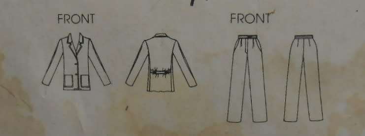 VOGUE 7862 JACKET-PANTS SIZE 14 SEE LISTING-ZIPLOC
