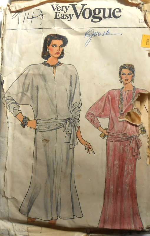 VOGUE 9147 TOP & SKIRT SIZE 14-16 COMPLETE-PAGE 1 -2 SEWING INSTRUCTIONS NOT SUPPLIED-ZIPLOC