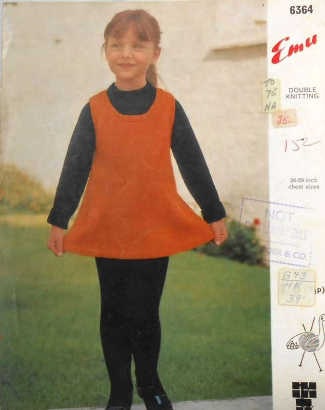 EMU 6364 - JUMPER-TUNIC-TIGHTS 3 SIZES 24 - 29 CHEST SIZES