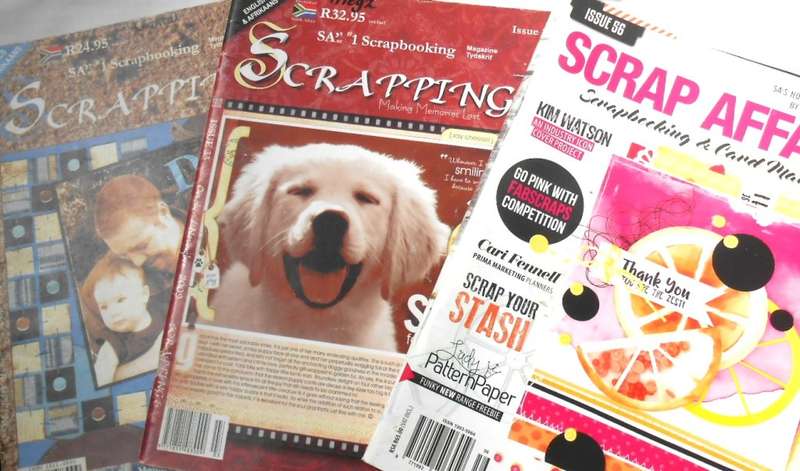 SCRAPPING -  THREE DIFFERENT MAGAZINES
