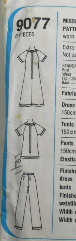 SIMPLICITY 9077 DRESS-TUNIC-PANTS SIZE 14-16-18 COMPLETE-SEE LISTING