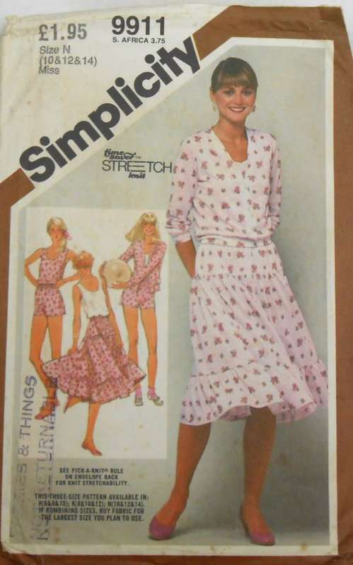SIMPLICITY 9911  SKIRT & BLOUSE SIZE 10-12-14 SEE LISTING