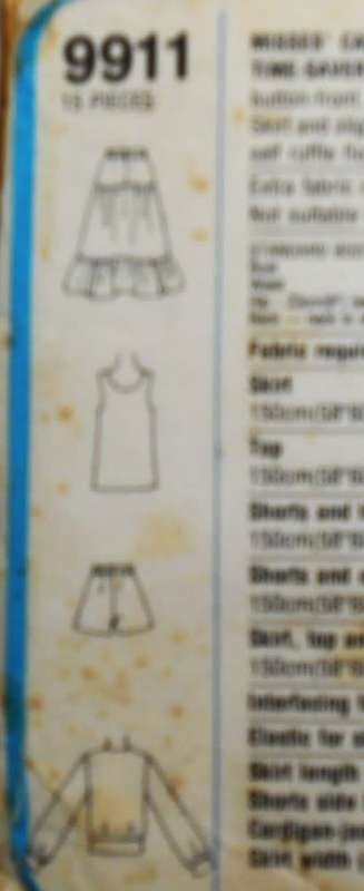SIMPLICITY 9911  SKIRT & BLOUSE SIZE 10-12-14 SEE LISTING