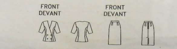 BUTTERICK 4174 DOUBLE BREASTED JACKET & SKIRT SIZE 12-14-16 COMPLETE-CUT TO 16