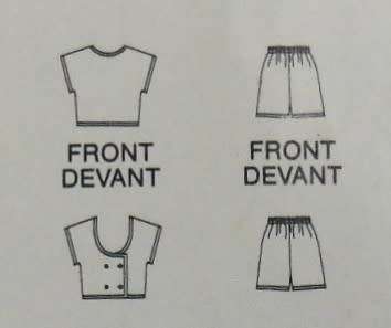 BUTTERICK 5497 TOP & SHORTS SIZE 6-8-10 COMPLETE-CUT TO 10-ZIPLOC