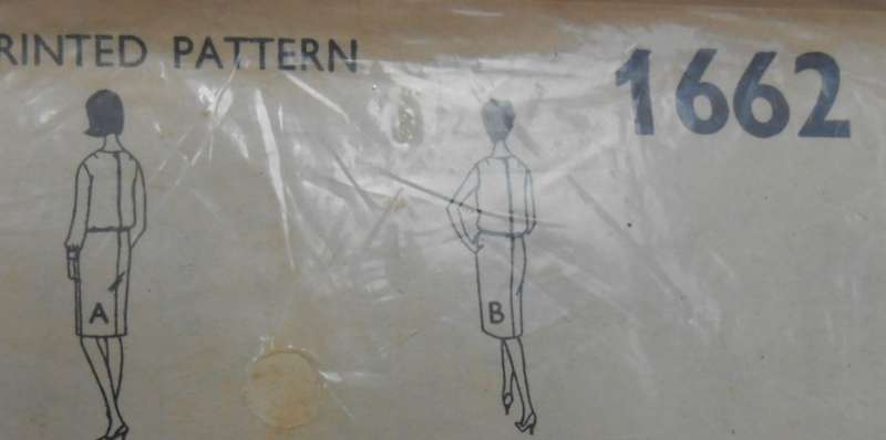V/VINTAGE STYLE 1662 ALL OCCASION DRESS SIZE BUST 36 COMPLETE-UNCUT-F/FOLDED-SEALED