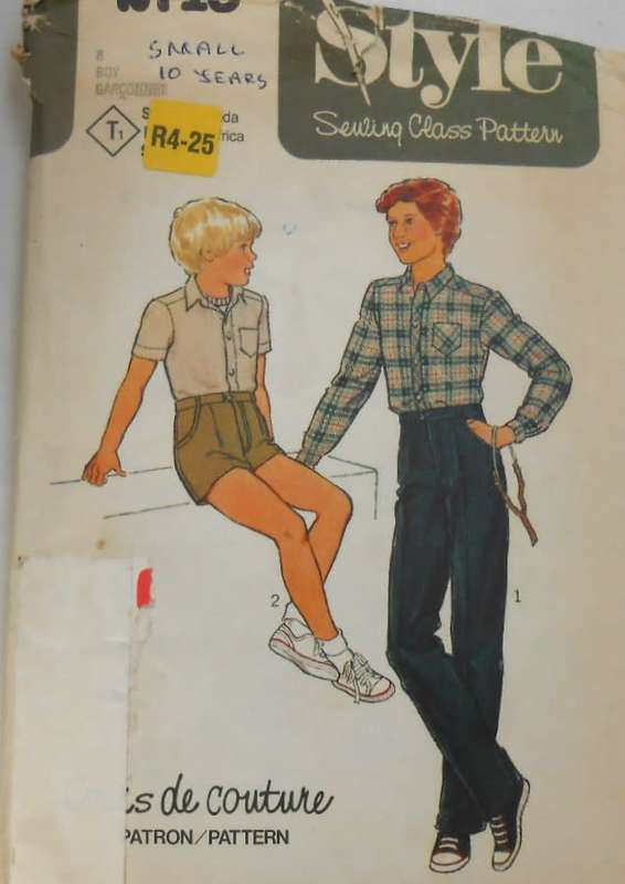 STYLE 2718 BOYS SHIRT-PANTS-SHORTS SIZE 8 YEARS COMPLETE