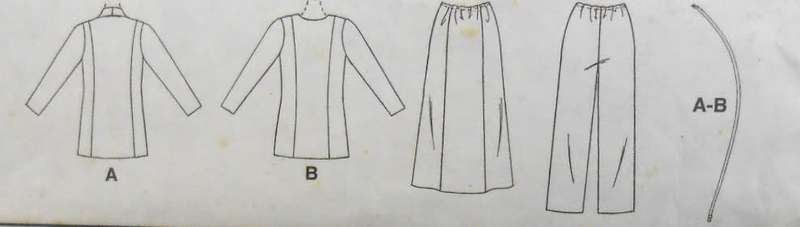 McCALLS 9010 TOPS-PANTS-SKIRT SIZE 4-6-8  COMPLETE-UNCUT-F/FOLDED