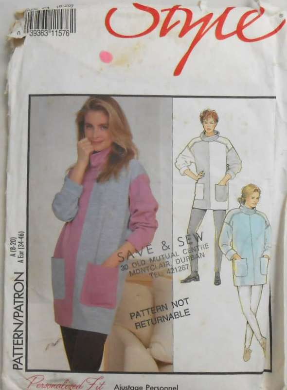 STYLE 1945 TOP & LEGGINGS SIZE 8-20 COMPLETE-CUT TO 16-ZIPLOC