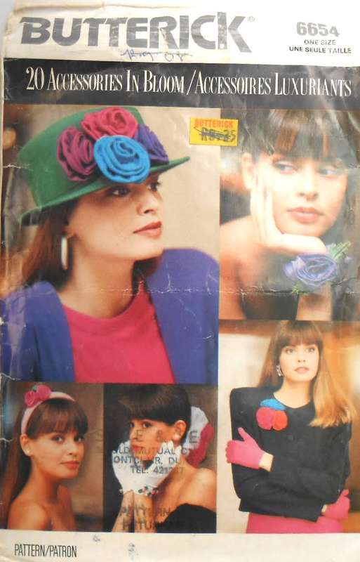 BUTTERICK 6654 20 ACCESSORIES ONE SIZE COMPLETE-ZIPLOC