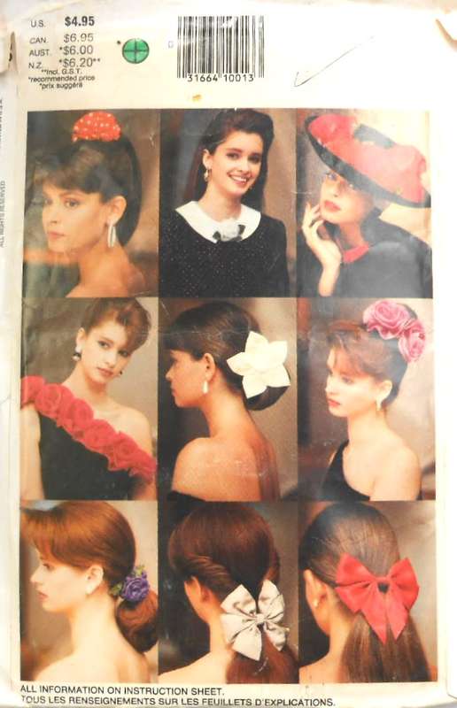 BUTTERICK 6654 20 ACCESSORIES ONE SIZE COMPLETE-ZIPLOC