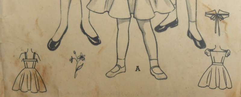 VERY VINTAGE BUTTERICK 6599 GIRLS DRESS OR SUN TOP SIZE 10 YEARS BREAST 28 -COMPLETE