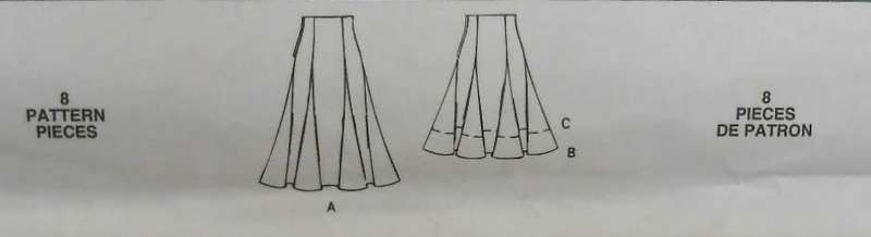 McCALLS 6329 SET OF SKIRTS SIZE 16-18-20 COMPLETE-UNCUT-F/FOLDED