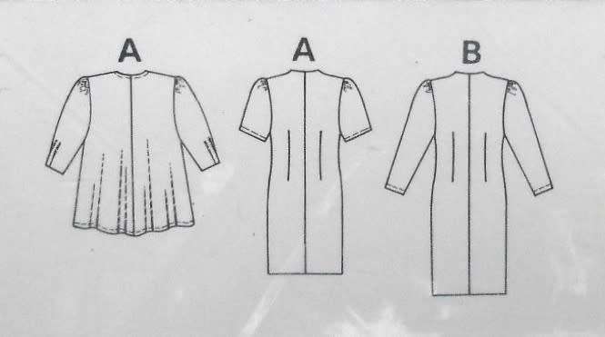 BURDA 5433 FRONT BUTTON DRESS-JACKET SIZES 10-18 COMPLETE-UNCUT-F/FOLDED