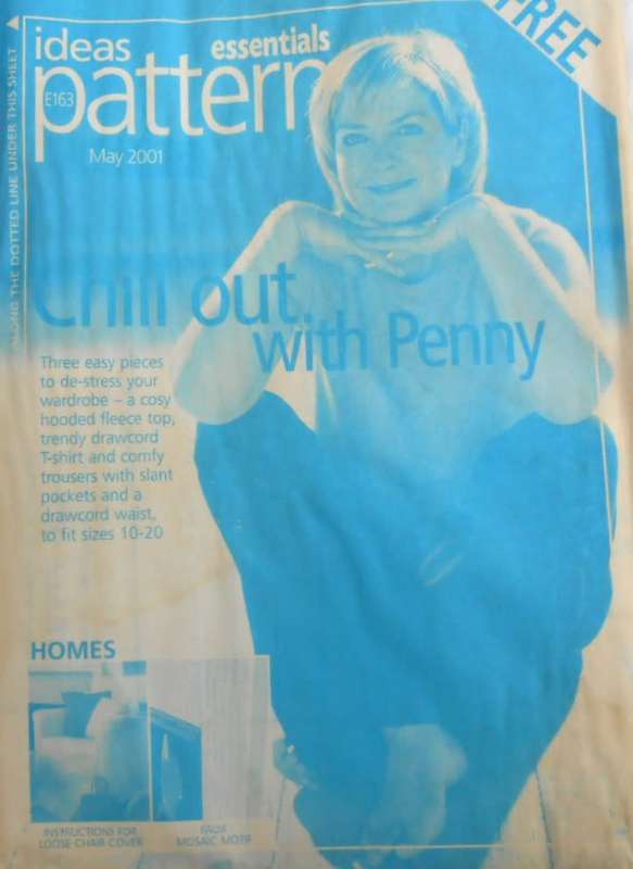 ESSENTIAL  PATTERNS E 163 PANTS-T SHIRT-HOODIE supplied in a plastic sleeve