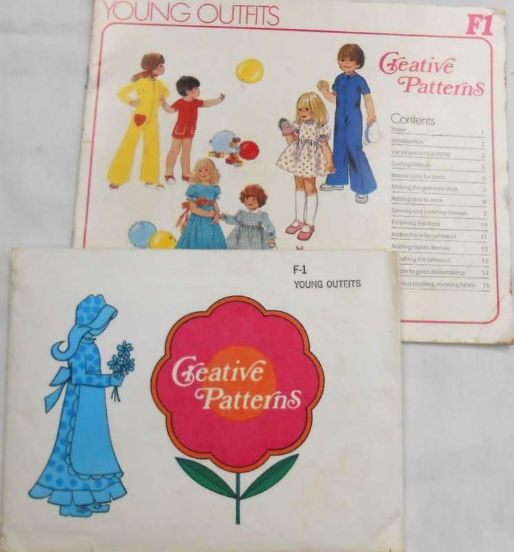 CREATIVE PATTERNS F1 YOUNG OUTFITS-INSTRUCTIONS+PATTERN