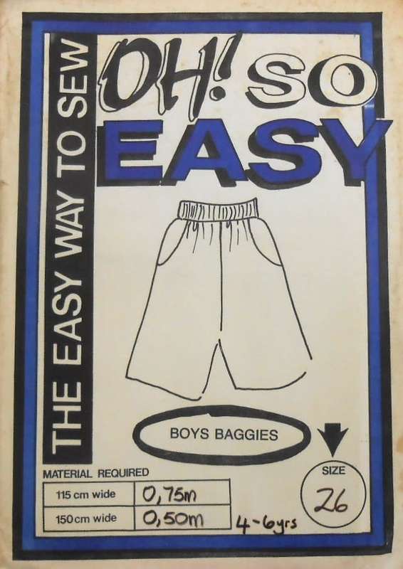 OH! SO EASY BOYS BAGGIES SIZE 26 COMPLETE F/F