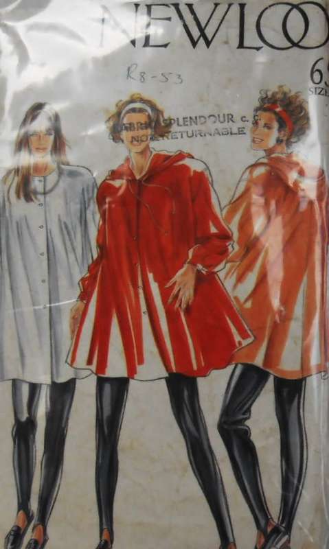 NEW LOOK PATTERNS 6583 HOODIE FLARED DRESS SIZE 8-20 -CUT TO 12-SEE LISTING-ZIPLOC